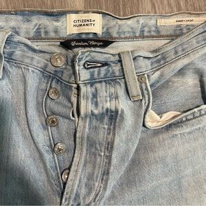Citizens Of Humanity, Premium Vintage, Emery Crop, Faded Blue Denim